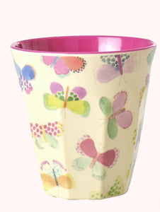 Melamine cup medium - Rice Butterfly print