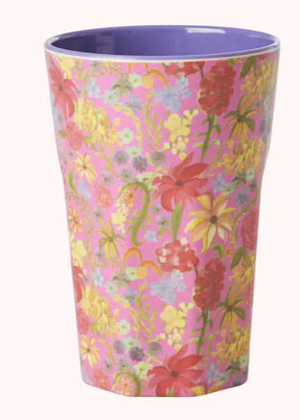 Melamine cup - Rice Swedish flower print