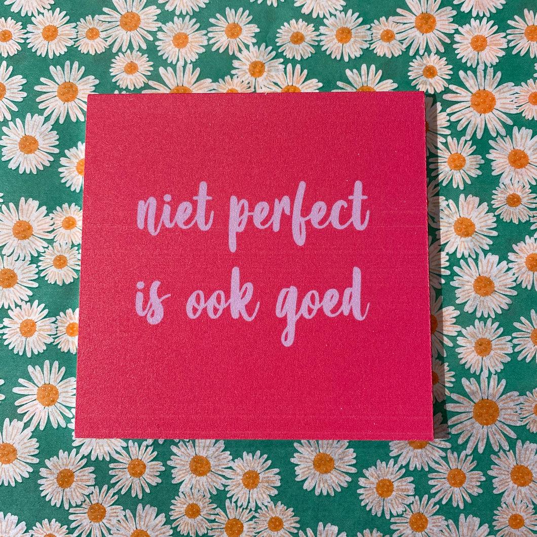 Forex tegeltje - Niet perfect is ook goed