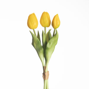 Real touch tulpen 3 - Geel