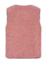 Afbeelding in Gallery-weergave laden, Gilet Evelynn - Soft pink/Burgundy
