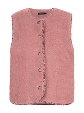 Afbeelding in Gallery-weergave laden, Gilet Evelynn - Soft pink/Burgundy
