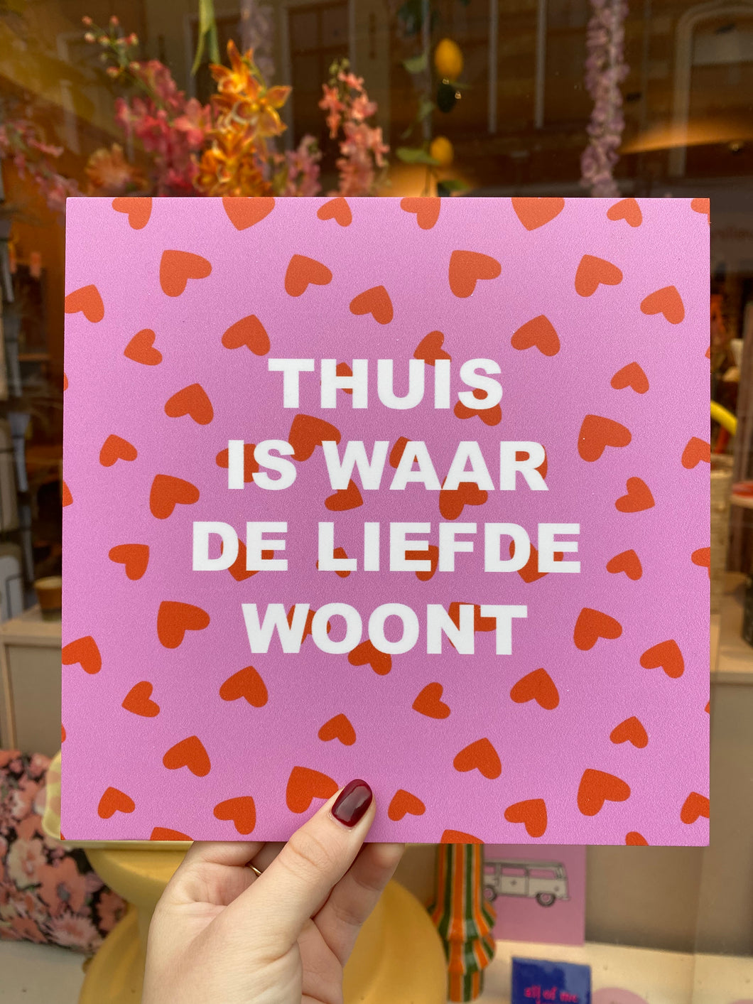 Forex tegeltje - Thuis is waar de liefde woont