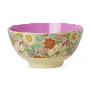 Melamine bowl medium - Rice flower power