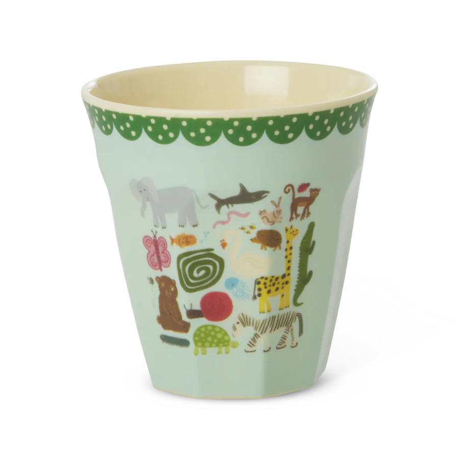 Melamine beker Rice - Wildlife mint