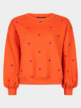 Afbeelding in Gallery-weergave laden, Sweater hearts - Coral red
