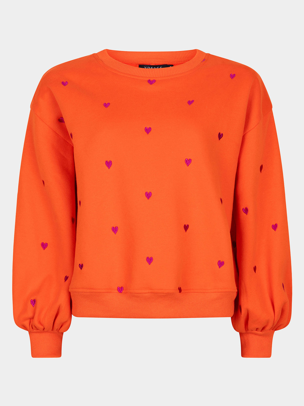 Sweater hearts - Coral red