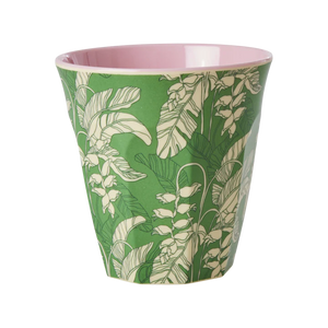 Melamine cup medium - Rice Green paradise print